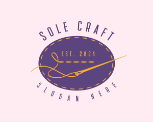 Tailoring Stitch Needle logo design