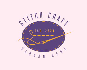Tailoring Stitch Needle logo design