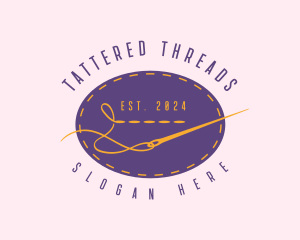 Tailoring Stitch Needle logo design