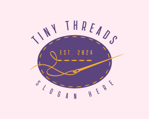 Tailoring Stitch Needle logo design