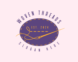 Tailoring Stitch Needle logo design