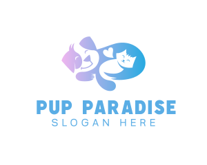 Pup - Dog Cat Care logo design
