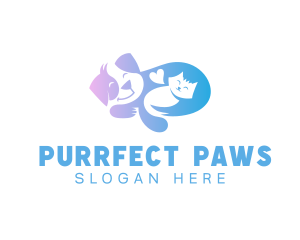 Kitty - Dog Cat Care logo design
