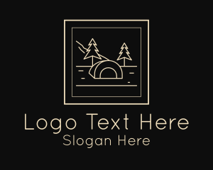 Motel - Outdoor Camp Frame logo design