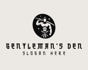 Katana Samurai Warrior logo design