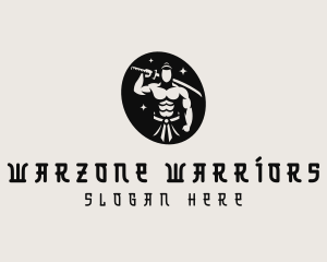 Katana Samurai Warrior logo design