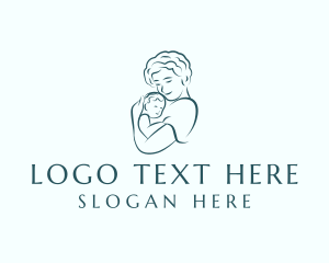 Mom - Mother Baby Maternity logo design