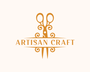 Craft - Elegant Craft Scissors logo design