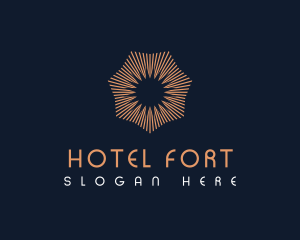 Flower Sun Hotel logo design