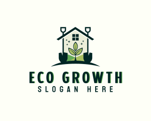 Greenhouse - Greenhouse Plant Shovel logo design