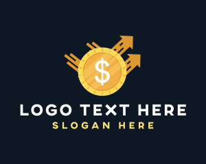 Rich - Dollar Coin Currency logo design