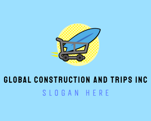 Trip - Surfboard Shopping Cart logo design