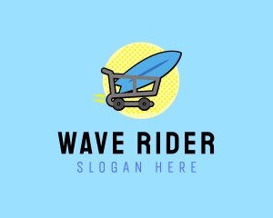 Surfboard - Surfboard Shopping Cart logo design