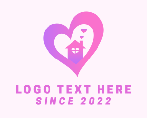 Pink - House Love Shelter logo design