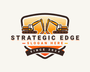 Digger - Excavator Mining Construction logo design