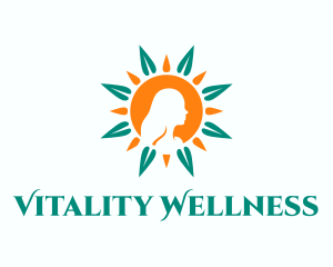 Beauty Sun Wellness  logo design