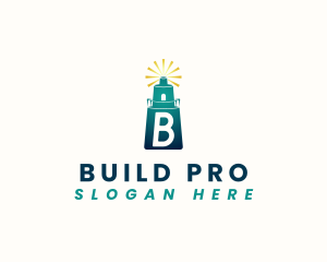 Lighthouse Tower Building logo design