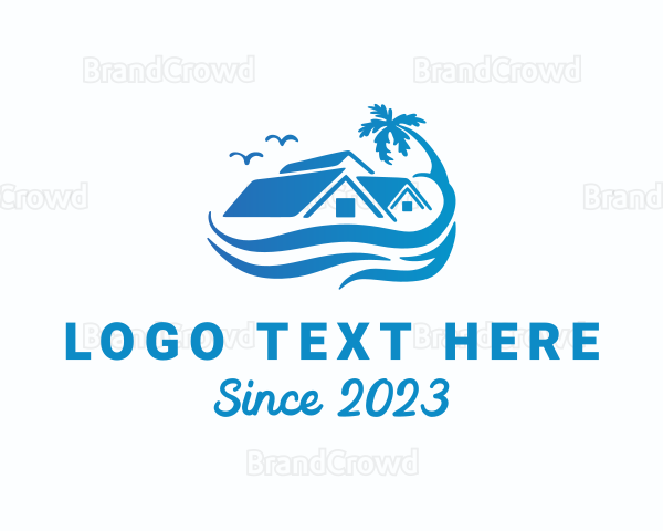 Beach Resort House Logo