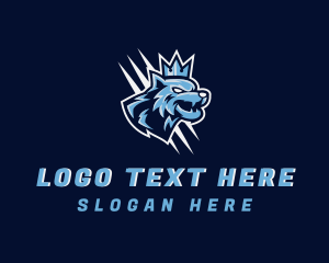 Wolf - Crown Wolf Gaming logo design