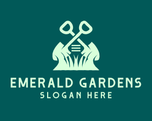 Garden Landscaping Shovel logo design