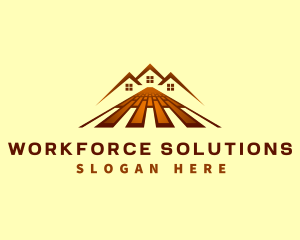 Labor - Flooring Tile House logo design