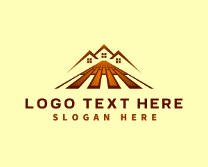 Construction - Flooring Tile House logo design