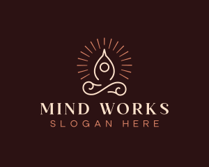 Yoga Meditation Wellness logo design