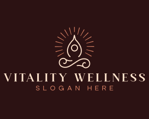 Yoga Meditation Wellness logo design