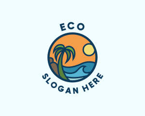 Holiday - Tropical Summer Beach Resort logo design