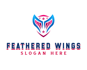 Patriot Wings Shield logo design