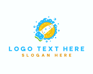 Plate - Plate Sponge Dishwashing logo design