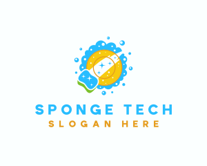 Sponge - Plate Sponge Dishwashing logo design