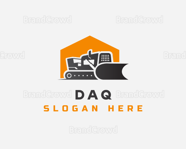Heavy Equipment Bulldozer Logo