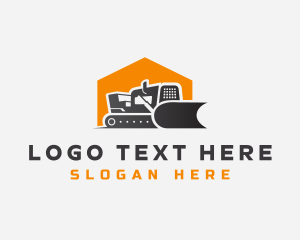 Machinery - Heavy Equipment Bulldozer logo design