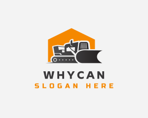 Heavy Equipment Bulldozer Logo