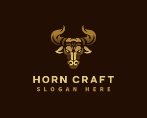 Premium Bull Horn logo design