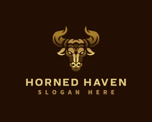 Premium Bull Horn logo design