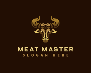 Premium Bull Horn logo design