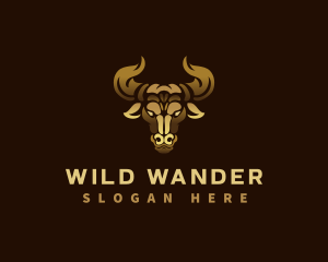 Premium Bull Horn logo design