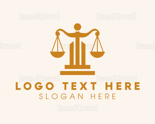 Gold Law Scale Logo