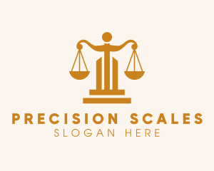 Gold Law Scale logo design