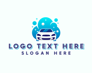 Water - Car Wash Bubble logo design