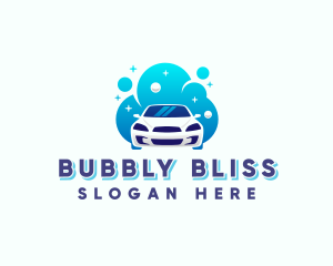 Car Wash Bubble logo design