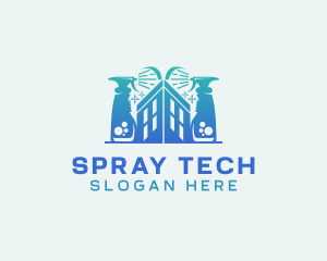 Sprayer - Sprayer Cleaning Janitorial logo design