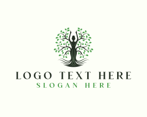 Woman - Woman Tree Wellness logo design