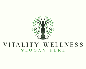 Woman Tree Wellness logo design