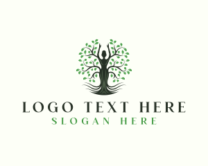 Leaf - Woman Tree Wellness logo design