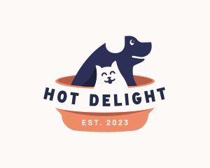 Cat Dog Pet logo design