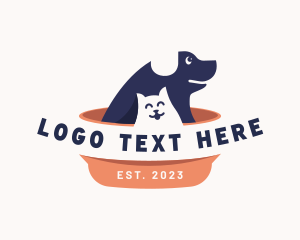 Love - Cat Dog Pet logo design