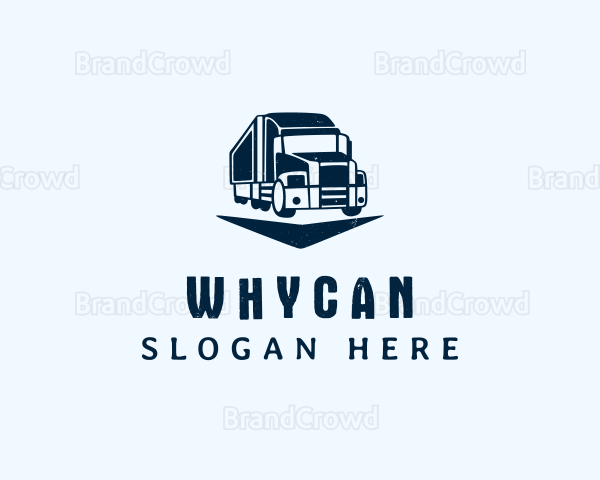 Logistic Delivery Truck Logo